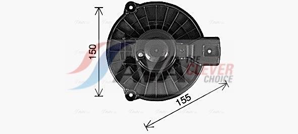 Pulseur d'air habitacle (Ventilateur habitacle) AVA Deutschland GmbH ref. HD8326