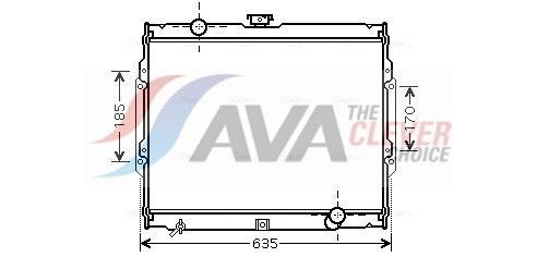 Radiateur moteur (Radiateur de refroidissement) AVA Deutschland GmbH ref. HY2108