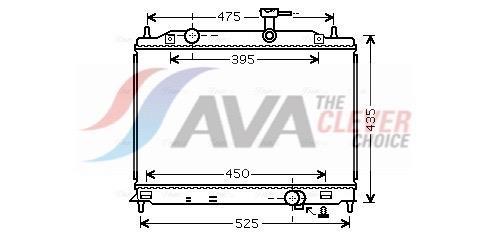 Radiateur moteur (Radiateur de refroidissement) AVA Deutschland GmbH ref. HY2170