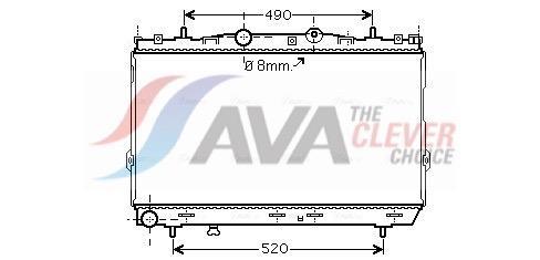 Radiateur moteur (Radiateur de refroidissement) AVA Deutschland GmbH ref. HY2187