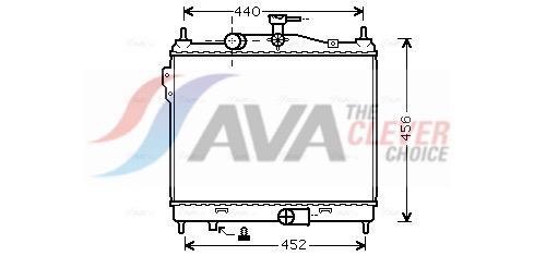 Radiateur moteur (Radiateur de refroidissement) AVA Deutschland GmbH ref. HY2205