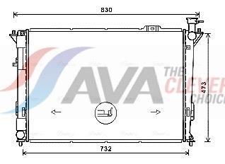 Radiateur moteur (Radiateur de refroidissement) AVA Deutschland GmbH ref. HY2435