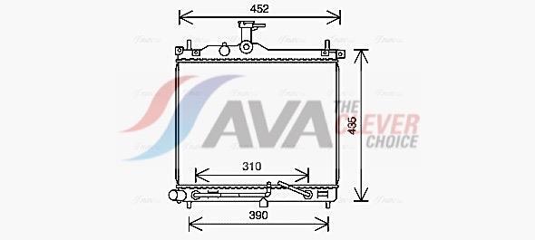 Radiateur moteur (Radiateur de refroidissement) AVA Deutschland GmbH ref. HY2453
