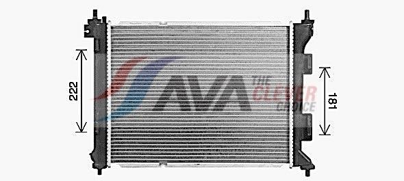 Radiateur moteur (Radiateur de refroidissement) AVA Deutschland GmbH ref. HY2479