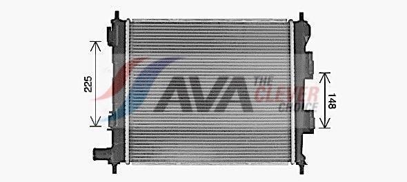 Radiateur moteur (Radiateur de refroidissement) AVA Deutschland GmbH ref. HY2488