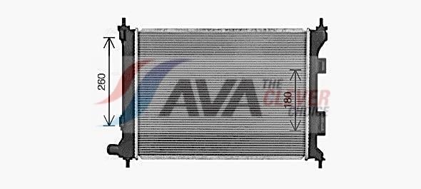 Radiateur moteur (Radiateur de refroidissement) AVA Deutschland GmbH ref. HY2492