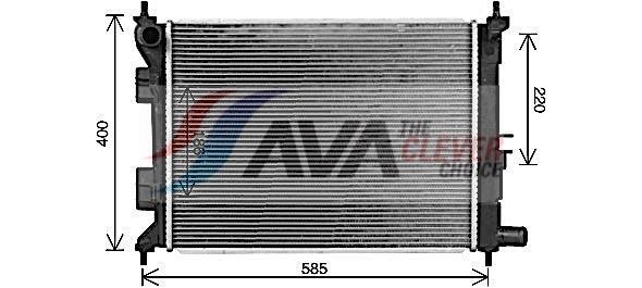 Radiateur moteur (Radiateur de refroidissement) AVA Deutschland GmbH ref. HY2494