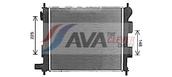 Radiateur moteur (Radiateur de refroidissement) AVA Deutschland GmbH ref. HY2578
