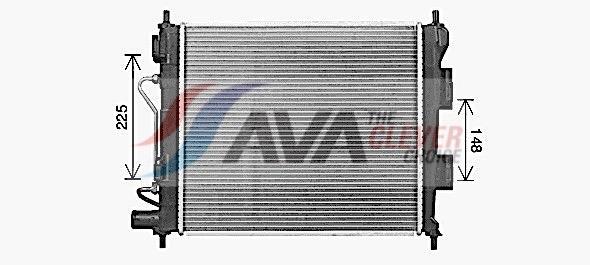 Radiateur moteur (Radiateur de refroidissement) AVA Deutschland GmbH HY2589