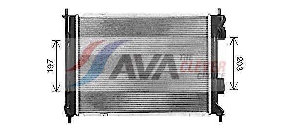 Radiateur moteur (Radiateur de refroidissement) AVA Deutschland GmbH HY2590