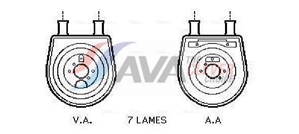 Radiateur d'huile moteur (Refroidisseur d'huile moteur) AVA Deutschland GmbH ref. HY3154