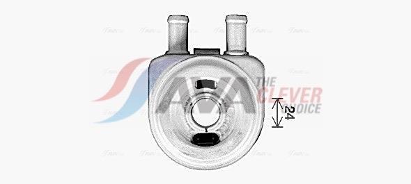 Radiateur d'huile moteur (Refroidisseur d'huile moteur) AVA Deutschland GmbH ref. HY3472