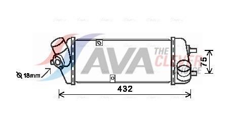 Intercooler permutador ar-ar AVA Deutschland GmbH ref. HY4235