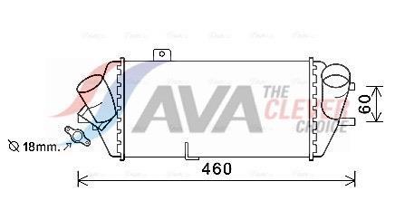 Intercooler, échangeur (Refroidisseur d'air) AVA Deutschland GmbH HY4389