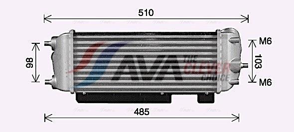 Intercooler permutador ar-ar AVA Deutschland GmbH ref. HY4485