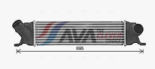 Intercooler, échangeur (Refroidisseur d'air) AVA Deutschland GmbH ref. HY4489