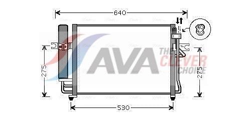 Condenseur, climatisation (Radiateur de climatisation) AVA Deutschland GmbH ref. HY5090D
