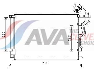 Condenseur, climatisation (Radiateur de climatisation) AVA Deutschland GmbH ref. HY5299D