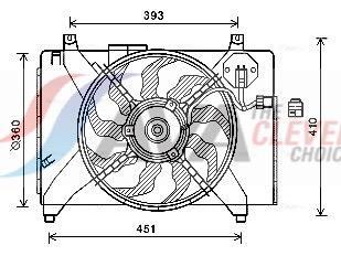 Ventilateur de refroidissement du moteur (Motoventilateur) AVA Deutschland GmbH HY7536
