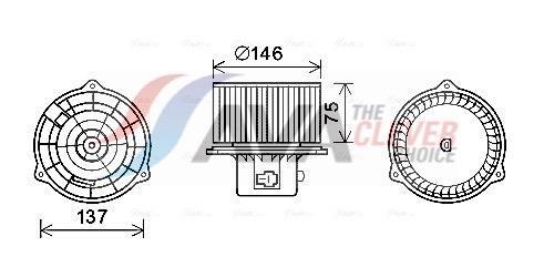 Ventilador habitáculo AVA Deutschland GmbH ref. HY8403