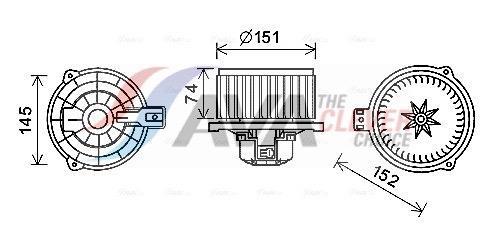 Ventilador habitáculo AVA Deutschland GmbH ref. HY8429