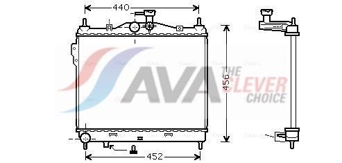 Radiateur moteur (Radiateur de refroidissement) AVA Deutschland GmbH ref. HYA2101