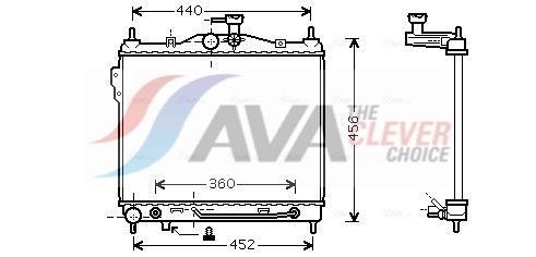 Radiateur moteur (Radiateur de refroidissement) AVA Deutschland GmbH ref. HYA2102