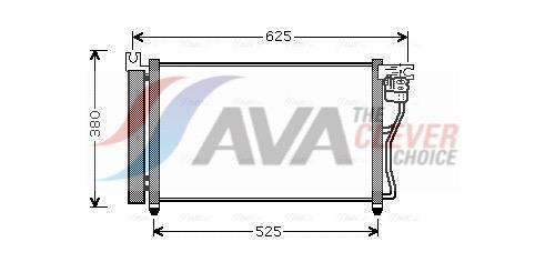 Condenseur, climatisation (Radiateur de climatisation) AVA Deutschland GmbH ref. HYA5164D