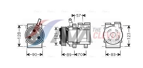 Compresor, aire acondicionado AVA Deutschland GmbH ref. HYAK257