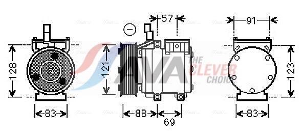 Compressor de climatização AVA Deutschland GmbH ref. HYAK258