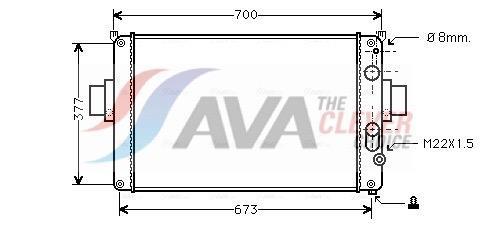 Radiateur moteur (Radiateur de refroidissement) AVA Deutschland GmbH ref. IV2022