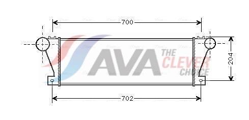 Intercooler permutador ar-ar AVA Deutschland GmbH ref. IV4021