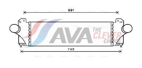 Intercooler, échangeur (Refroidisseur d'air) AVA Deutschland GmbH ref. IV4129