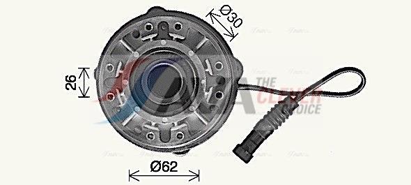 Embrayage, ventilateur de radiateur (Embrayage ventilateur moteur) AVA Deutschland GmbH IVC157