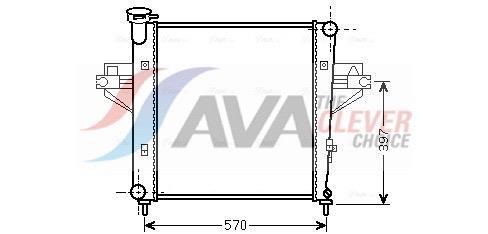 Radiateur moteur (Radiateur de refroidissement) AVA Deutschland GmbH ref. JE2042