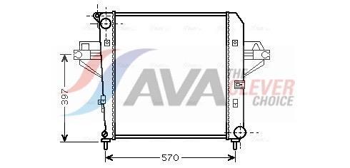 Radiateur moteur (Radiateur de refroidissement) AVA Deutschland GmbH ref. JE2046