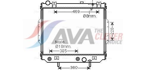 Radiateur moteur (Radiateur de refroidissement) AVA Deutschland GmbH ref. JE2071