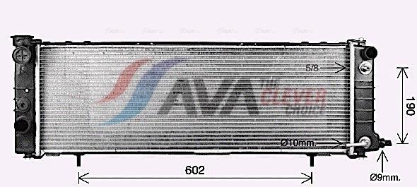 Radiateur moteur (Radiateur de refroidissement) AVA Deutschland GmbH ref. JE2078