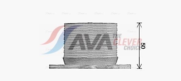 Radiateur d'huile moteur (Refroidisseur d'huile moteur) AVA Deutschland GmbH ref. JE3079