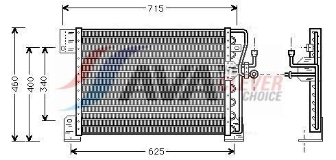 Condenseur, climatisation (Radiateur de climatisation) AVA Deutschland GmbH ref. JE5005