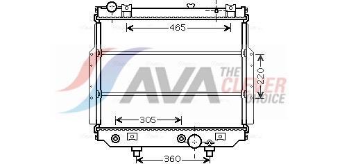 Radiateur moteur (Radiateur de refroidissement) AVA Deutschland GmbH ref. JEA2038