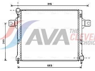 Radiateur moteur (Radiateur de refroidissement) AVA Deutschland GmbH ref. JEA2064