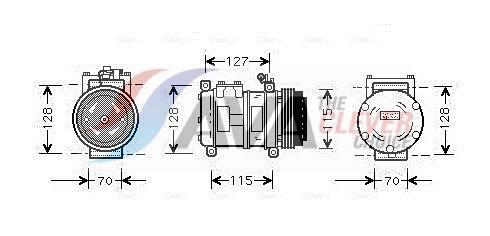 Compresseur, climatisation AVA Deutschland GmbH ref. JRK031