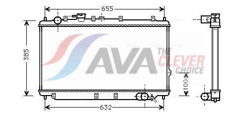 Radiateur moteur (Radiateur de refroidissement) AVA Deutschland GmbH ref. KA2016