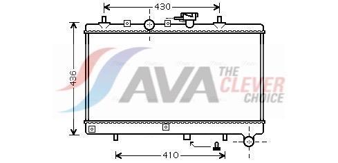Radiateur moteur (Radiateur de refroidissement) AVA Deutschland GmbH ref. KA2054