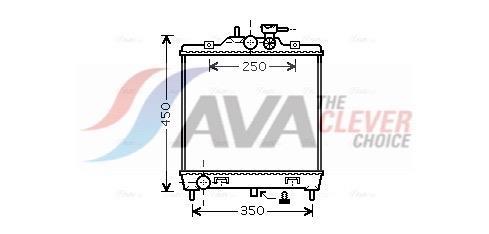 Radiateur moteur (Radiateur de refroidissement) AVA Deutschland GmbH ref. KA2063
