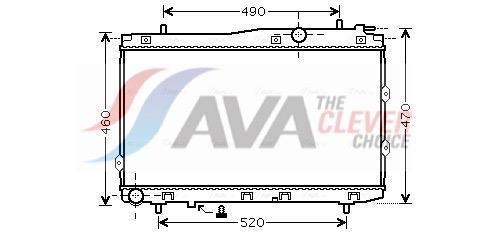 Radiateur moteur (Radiateur de refroidissement) AVA Deutschland GmbH ref. KA2086