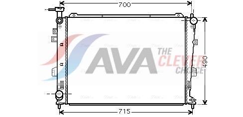 Radiateur moteur (Radiateur de refroidissement) AVA Deutschland GmbH ref. KA2103