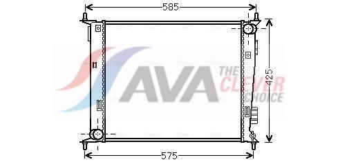 Radiateur moteur (Radiateur de refroidissement) AVA Deutschland GmbH ref. KA2135