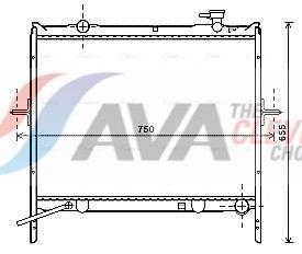Radiateur moteur (Radiateur de refroidissement) AVA Deutschland GmbH ref. KA2180